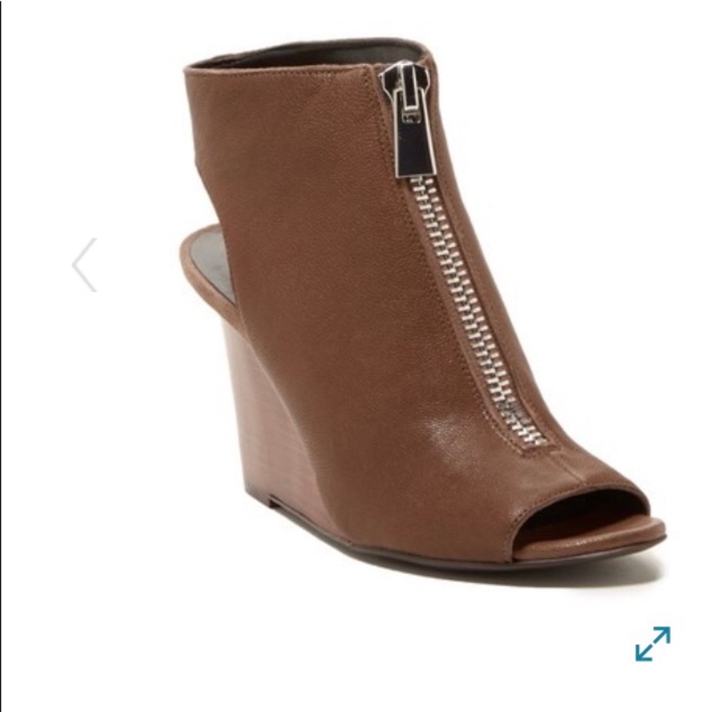 Nine West leather open toe bootie